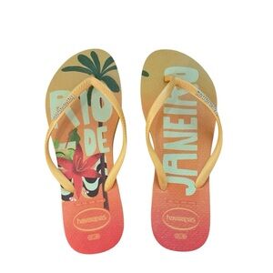 Havaianas Vibrant Rio de Janeiro Flip Flops‎ Size 7/8